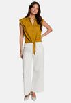 Блуза Morgan Button-down blouse, Jaune Moutarde/Yellow - фото 2
