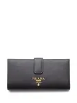 Кошелек с логотипом Prada, черный - фото