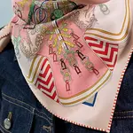 HERMES Шёлковый шарф, Rose - фото 8