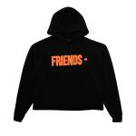 Толстовка Vlone Friends Черный/Оранжевый - фото