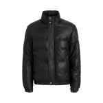 Куртка Aimé Leon Dore Leather Down Puffer 'Jet Black', черный - фото 2