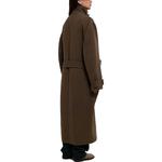 Пальто-кокон 'Dark Squirrel' Lemaire, тёмно-коричневый - фото 4