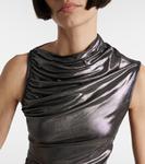 Платье из джерси с рюшами Rick Owens, Gunmetal - фото 4