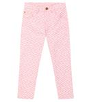 Джинсы La Greca с принтом Versace, розовый - фото