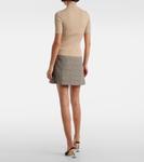 Топ из ребристой вязки Reedition Courrèges, Cappuccino - фото 3