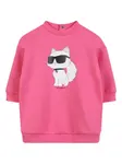 Платье с принтом KARL LAGERFELD KIDS, розовый - фото 3