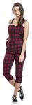 Комбинезон Jawbreaker Just Checking Plaid Jumpsuit, красный - фото 6