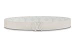 Мужской ремень Louis Vuitton, белый/серый - фото