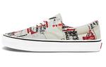 Кроссовки Vans Era Skateboard Shoes Unisex Low-Top Gray Red - фото