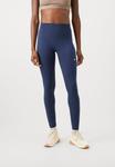 Леггинсы Nike Performance ONE SEAMLESS FRONT, Midnight Navy/White/Dark Blue - фото 3
