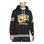 Толстовка Nike large front logo hoodie 'Black', черный - фото