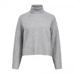 Свитер Object Viola Roll high neck, серый - фото 2
