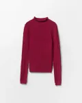Свитер с воротником-стойкой Sfera, бордовый - фото 6