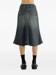 Джинсовая юбка-клеш BALENCIAGA, синий - фото 4