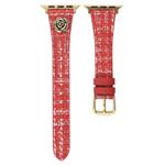 CHENSONG Часы Strap Apple Compatibility Woolen Strap Material 49mm, Red - фото