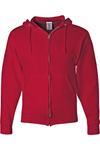 Толстовка с капюшоном JERZEES NuBlend на молнии, цвет true red - фото