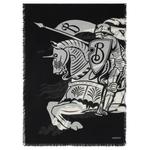 Экд шерстяной шарф Burberry, черный - фото 8