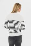 Джемпер Saint Tropez MILASZ ST. ROLLNECK, Ice Black Stripe/Off-White - фото 3