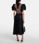 Платье Dawnana с декоративными рукавами и буфами Rotate, черный - фото 3