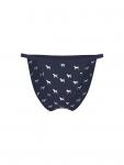 Трусики-Бикини из хлопковых стрингов Pink, rib navy dog print - фото 3