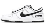 Кроссовки Nike Dunk Skateboarding Shoes Unisex Low-top Black/White, белый - фото