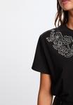 Футболка Morgan WITH RHINESTONE DESIGN, Noir/Black - фото 3