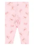 Леггинсы с принтом в виде бантов Monnalisa, розовый - фото