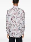 Рубашка с принтом пейсли ETRO, синий - фото 4