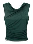 Топ MANGO AITANA, темно-зеленый - фото