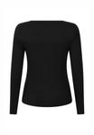 Пижамный топ Hunkemöller LONGSLEEVED HENLEY, Black - фото 6