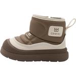 Детские зимние ботинки для детей EBMINI, коричневый - фото