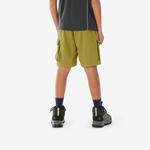 QUECHUA Брюки детские на молнии, размер 122-170, походные - MH500 хаки/желтый - фото 5