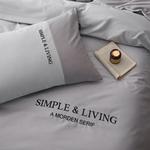 Antarctic Постельное белье 4 предмета, 200x220 см, пододеяльник 220x240 см, серый - фото 7