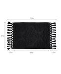 Хлопковые коврики для ванной Ricardo с бахромой Jean Pierre New York, черный - фото 7