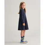 Платье Gant 751135 long sleeve long, синий - фото 5