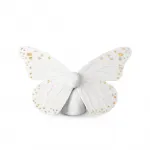 Фигурка бабочки. Lladró золото и белый блеск, белый - фото
