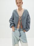 Блуза Pull&Bear, дымчато-синий - фото 3