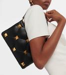 Клатч Roman Stud из стеганой кожи Valentino Garavani, черный - фото 2