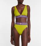 Плавки-бикини с логотипом Versace, Pale Avocado+Purple - фото 2