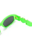 Солнцезащитные очки в овальной оправе Versace Eyewear, зеленый - фото 3