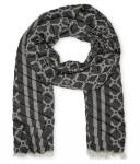Шарф Marc Cain с принтом, серый - фото