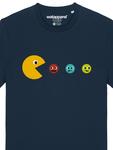 Футболка с рисунком Pac-Man темно-синего цвета wat? Apparel - фото 3