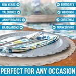 Плетеные круглые салфетки — набор из 6 шт. - фото 3