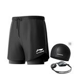 ЛиНинг Плавки Мужские Черные, Шорты+Беруши - фото 8