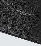Кожаная визитница Saint Laurent, черный - фото 3