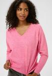Джемпер Kaffe V-NECK, Pink Power Melange/Pink - фото 4
