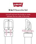 Мужской двусторонний ремень Levi's - фото 8