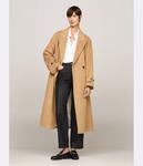 Пальто женское Tommy Hilfiger шерстяное длинное, коричневый - фото 2