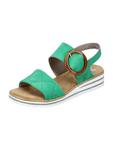 Сандалии rieker, зеленый - фото