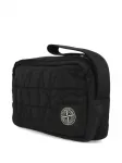 Стеганый клатч на молнии Stone Island, черный - фото 2